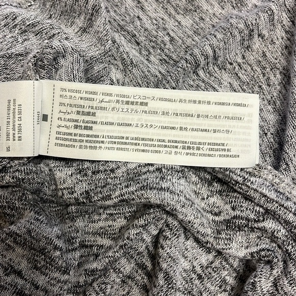 Hollister Heather Gray Swing Top Dolman Sleeves size L - Picture 11 of 11